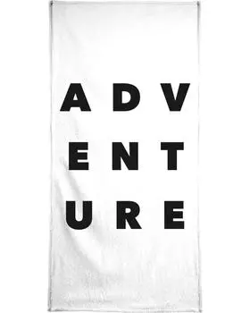 Полотенце для ванной Juniqe Adventure, цвет Schwarz & Wei