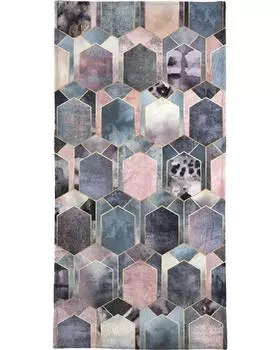 Полотенце для ванной Juniqe Art Deco Dream, синий