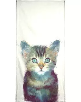 Полотенце для ванной Juniqe Aware, цвет Braun & Cremewei