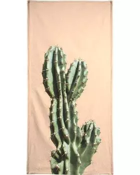 Полотенце для ванной Juniqe Cactus 01, цвет Grn & Orange
