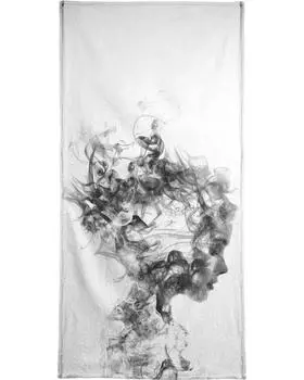 Полотенце для ванной Juniqe Dissolve Me, цвет Grau & Schwarz