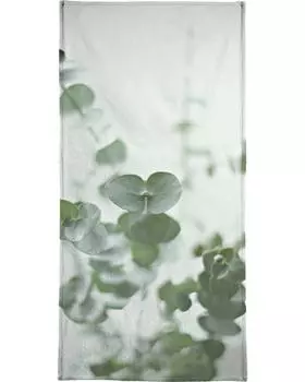 Полотенце для ванной Juniqe Eucalyptus Green 2, цвет Grn & Wei