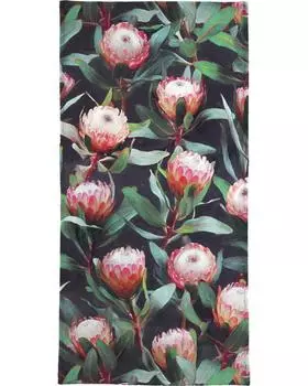 Полотенце для ванной Juniqe Evening Proteas, цвет Grn & Rot
