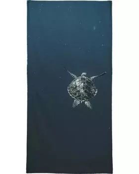 Полотенце для ванной Juniqe Flying, цвет Blau & Schwarz