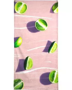 Полотенце для ванной Juniqe Fruit 10, цвет Grn & Rosa