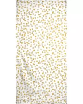 Полотенце для ванной Juniqe Gold Confetti, желтый