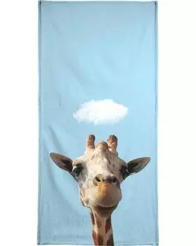 Полотенце для ванной Juniqe Hello, цвет Blau & Braun