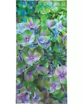 Полотенце для ванной Juniqe Hortensia, цвет Blau & Grn