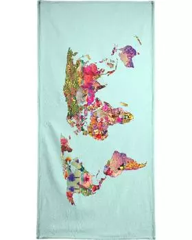 Полотенце для ванной Juniqe It's Your World, красочный