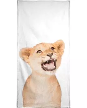 Полотенце для ванной Juniqe Lion Cub, коричневый