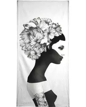 Полотенце для ванной Juniqe Marianna, цвет Schwarz & Wei