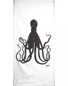 Полотенце для ванной Juniqe Octuple, цвет Schwarz & Wei