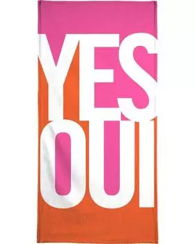 Полотенце для ванной Juniqe Oui!, цвет Rosa & Rot