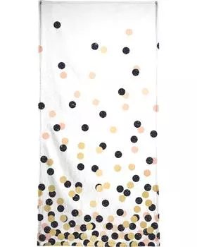 Полотенце для ванной Juniqe Polka Dots, цвет Rosa & Schwarz