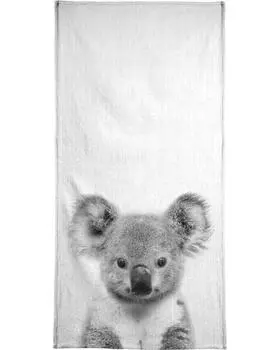 Полотенце для ванной Juniqe Print 67, цвет Grau & Schwarz