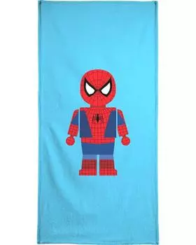 Полотенце для ванной Juniqe Spiderman Toy, цвет Blau & Rot
