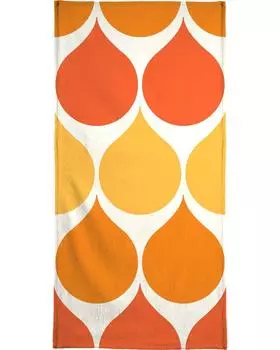 Полотенце для ванной Juniqe Sundrops, цвет Gelb & Orange