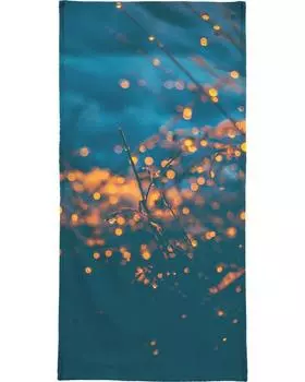 Полотенце для ванной Juniqe The Particles, цвет Blau & Orange