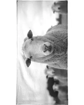 Полотенце для ванной Juniqe The Sheep, серый