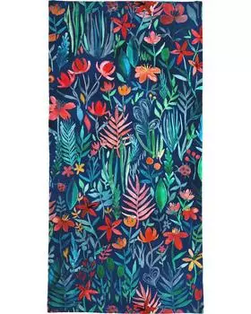 Полотенце для ванной Juniqe Tropical Ink, цвет Blau & Grn