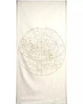 Полотенце для ванной Juniqe Visible Heavens Gold, цвет Braun & Cremewei