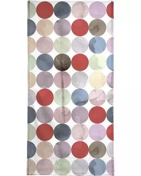 Полотенце для ванной Juniqe Winter Polka Dots, красочный