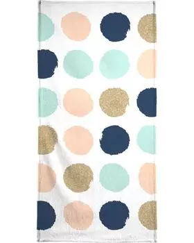 Полотенце для ванной Juniqe Wren, цвет Grn & Rosa