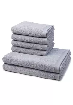 Полотенце для ванной Mve 4 X 2 X Duschtuch im Set Superwuschel, серебряный