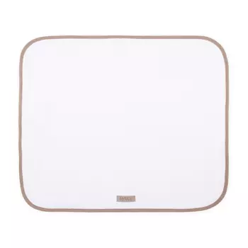 Полотенце для ванной Mve Sauna Sitzauflage Sauna, цвет blanc mit braunen Schrgband