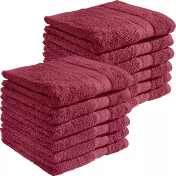 Полотенце для ванной REDBEST 12er Pack Chicago, цвет weinrot