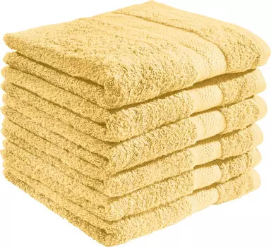 Полотенце для ванной REDBEST 6er Pack Chicago, светло желтый