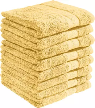 Полотенце для ванной REDBEST 8er Pack Chicago, светло желтый
