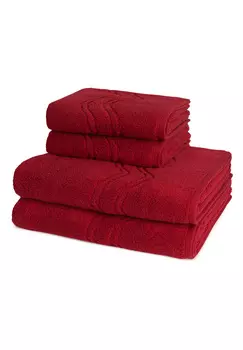 Полотенце для ванной Ross 2 X 2 X Duschtuch im Set Cashmere feeling, цвет Vino