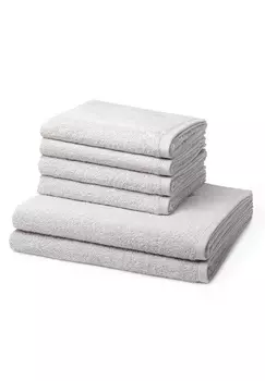 Полотенце для ванной Ross 4 X 2 X Duschtuch im Set Vita, серебряный