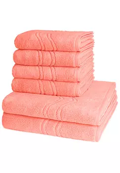Полотенце для ванной Ross 4 X 2 X Duschtuch im Set Cashmere feeling, цвет Peach Pink