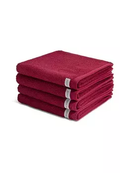 Полотенце для ванной Ross 4 X im Set Selection Organic Cotton, цвет Rubin