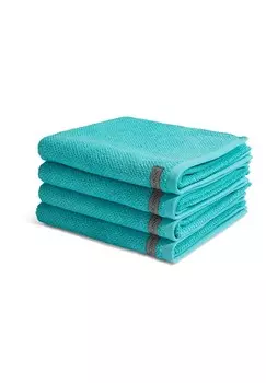 Полотенце для ванной Ross 4 X im Set Selection Organic Cotton, бирюзовый