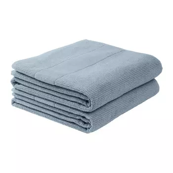 Полотенце для ванной Schiesser Duschtcher Turin 2er Pack, цвет Rauchblau