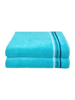 Полотенце для ванной Schiesser set Skyline Color 2 teilig, бирюзовый