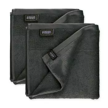 Полотенце для ванной Schner Wohnen Kollektion 2er Set aus 100 % Baumwolle, антрацит