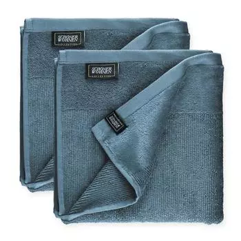 Полотенце для ванной Schner Wohnen Kollektion 2er Set aus 100 % Baumwolle, синий