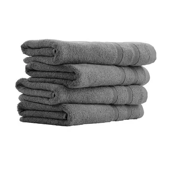 Полотенце для ванной UNCOVER BY SCHIESSER Brooklyn 4er Set, светло серый