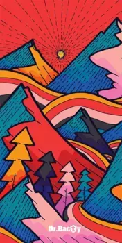 Полотенце Dr.Bacty, красный