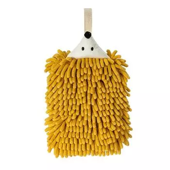 Полотенце дышащее универсальное синельное полотенце для рук с мультяшными животными аксессуары для ванной комнаты оранжевое Stuttg, желтый