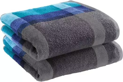 Полотенце Erwin Mller 2er-Pack 117850, 50x1x100 см, бирюзовый