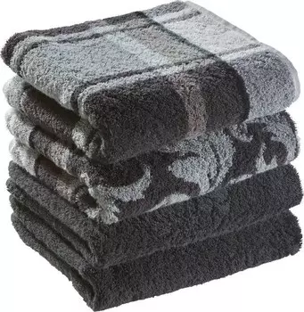 Полотенце Erwin Mller 4er-Pack 117439, 50x1x100 см, серый