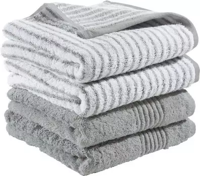 Полотенце Erwin Mller 4er-Pack 138325, 50x1x100 см, серебряный