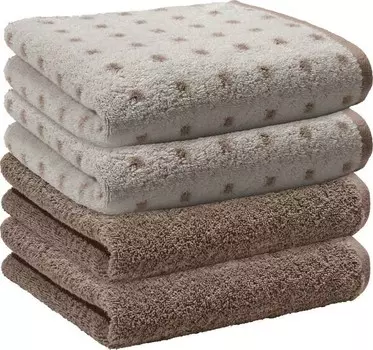 Полотенце Erwin Mller 4er-Pack 208073, 50x1x100 см, натуральный