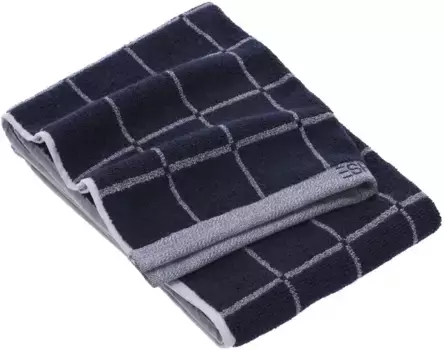 Полотенце Esprit "Кубик Меланжа", (2 шт.), в клетчатом дизайне 50х100 см (2 шт.), темно-синий
