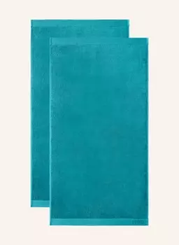 Полотенце гостевое kziconic guest towel (2 шт) KENZO HOME, цвет PETROL